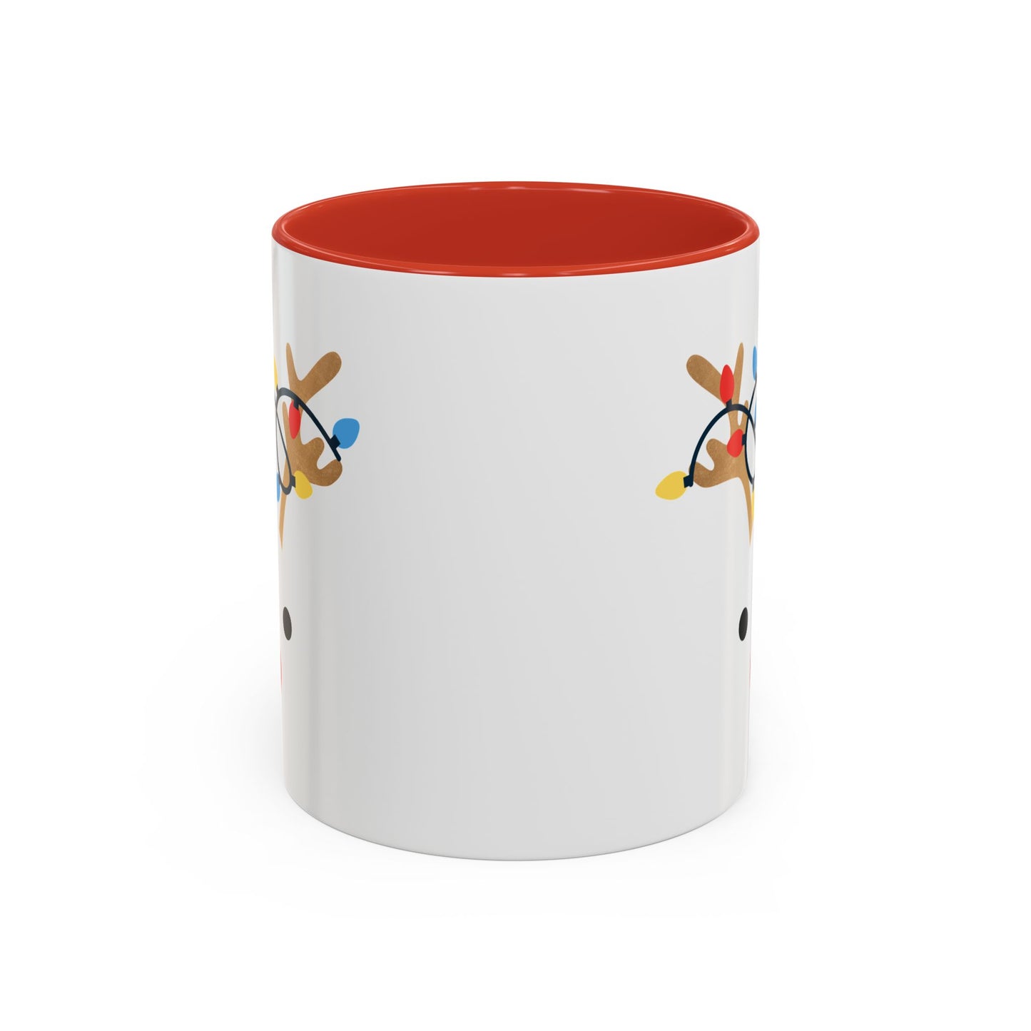 Reindeer Christmas Accent Coffee Mug (11oz)