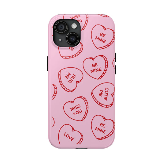 Conversation Hearts - Tough Phone Case