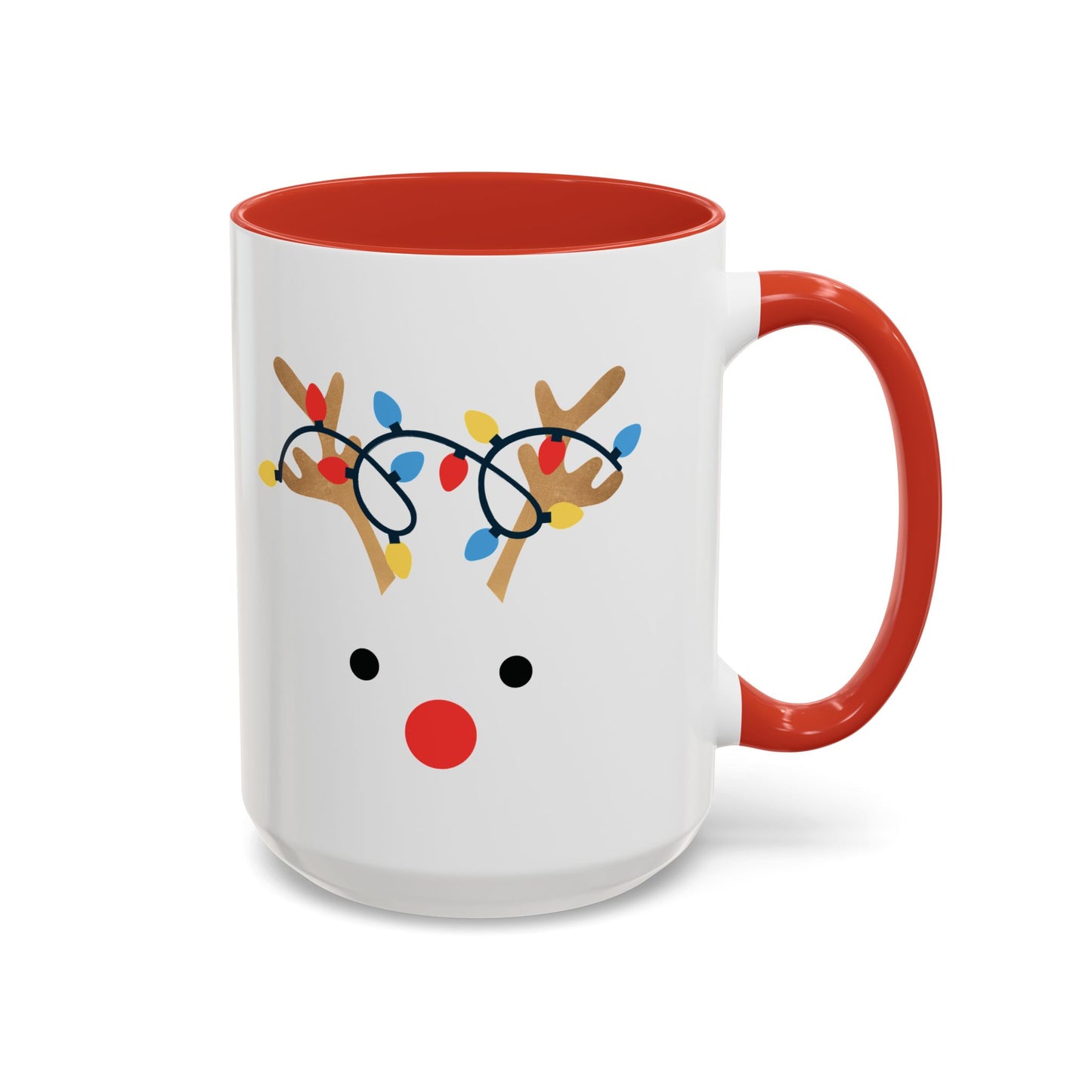 Reindeer Christmas Accent Coffee Mug (11oz)