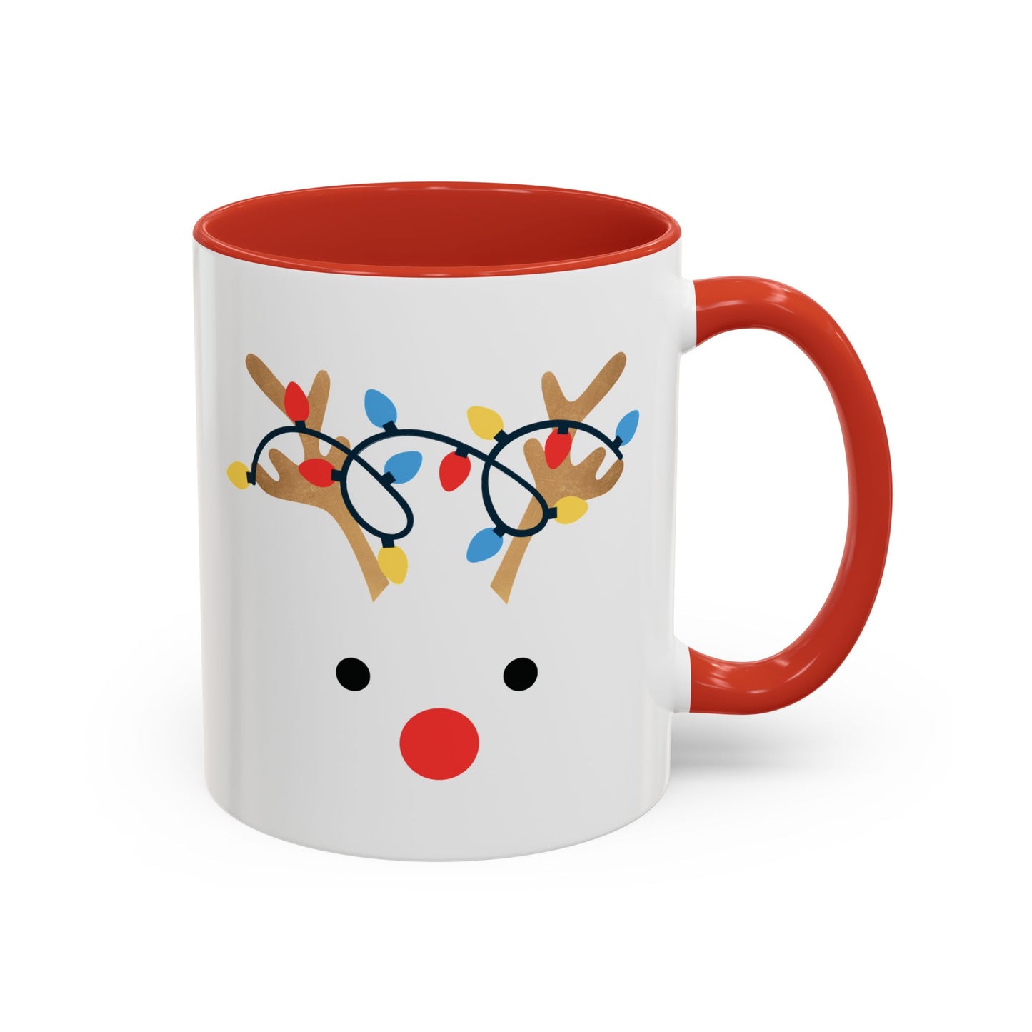 Reindeer Christmas Accent Coffee Mug (11oz)