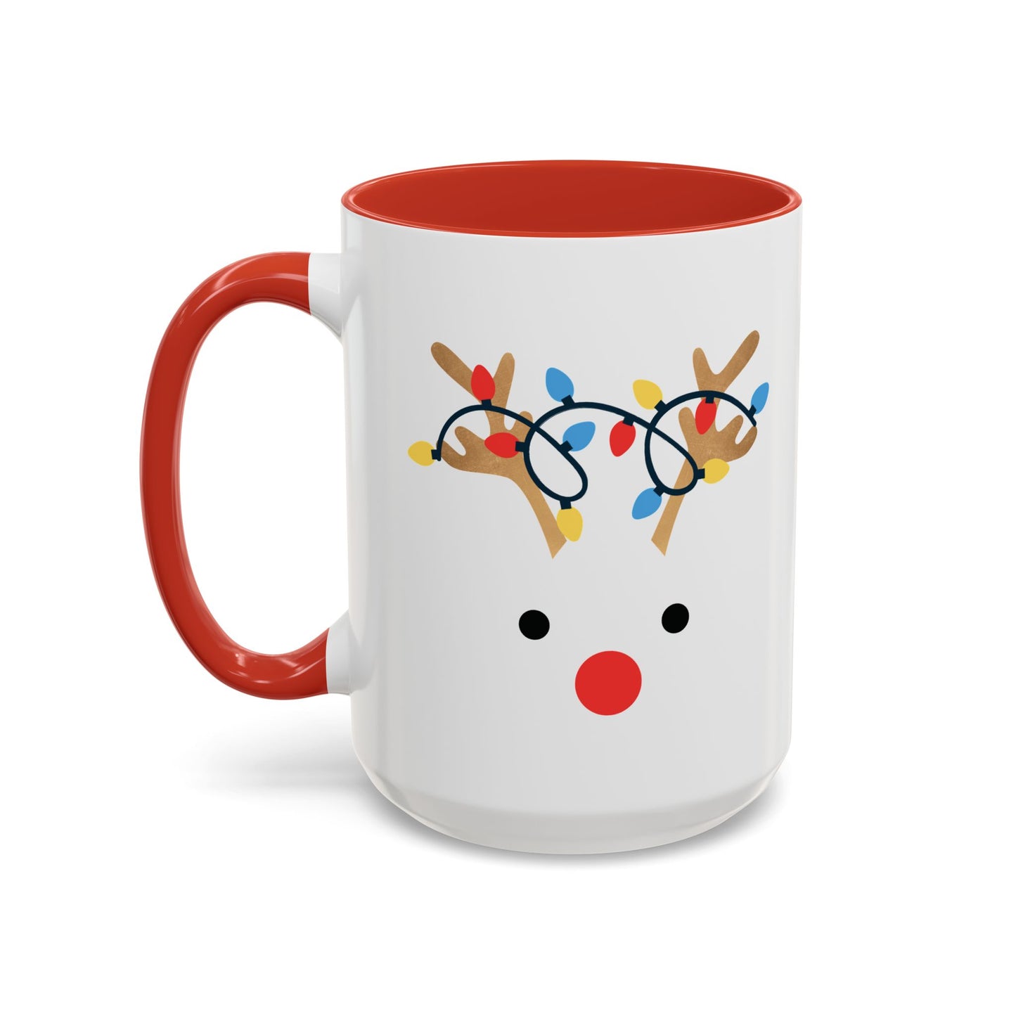 Reindeer Christmas Accent Coffee Mug (11oz)